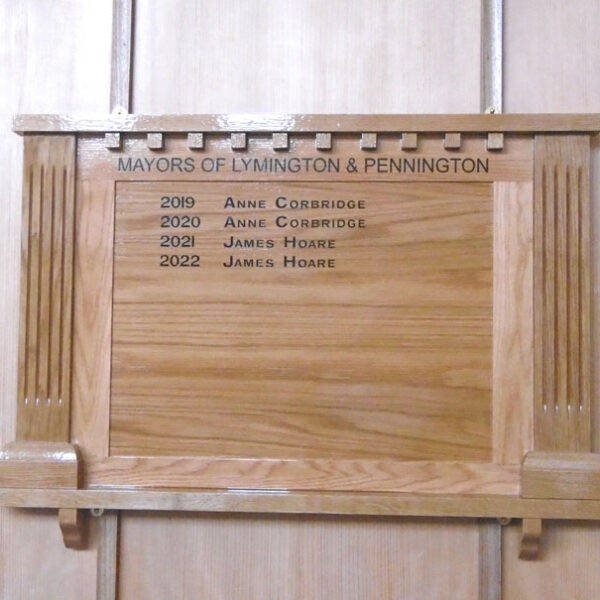 Mayors of Lymington & Pennington Honours Board