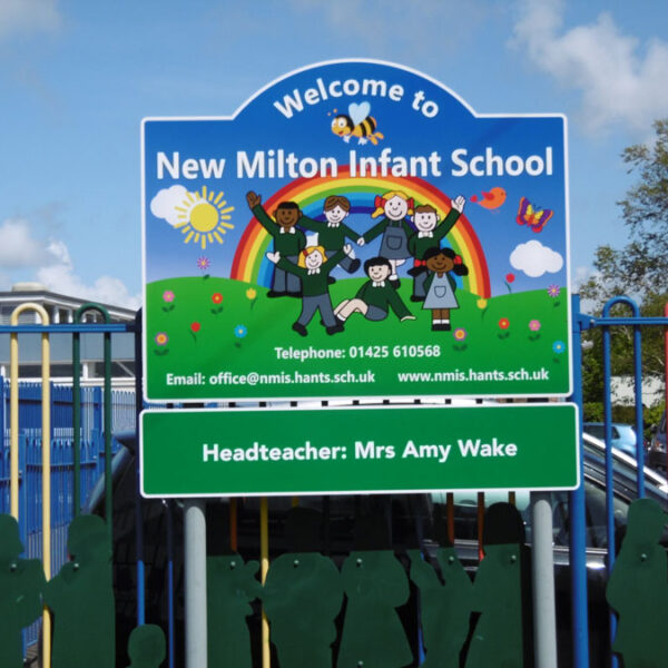 New Milton Infant School Signage