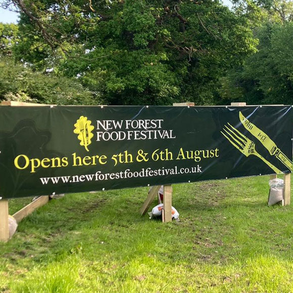 New Forest Food Festival Banner New Forest Food Festival Banner