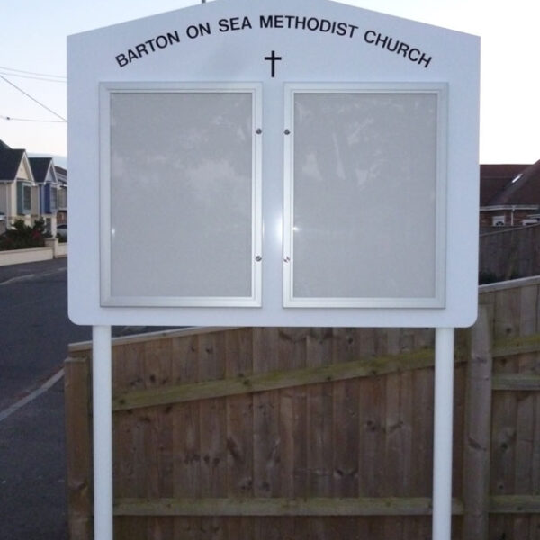 Barton On Sea Church Signage