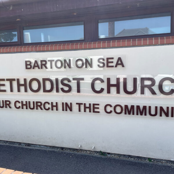 Barton On Sea Church Signage