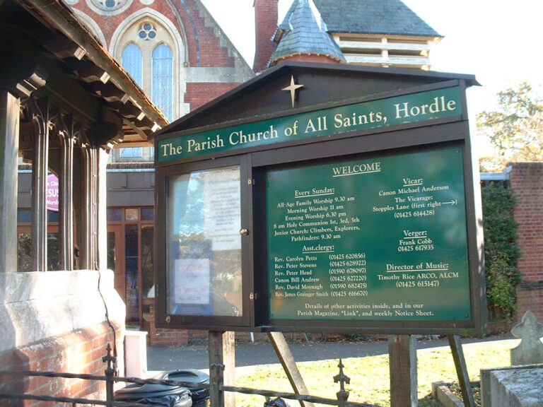 Hordle Church Signage