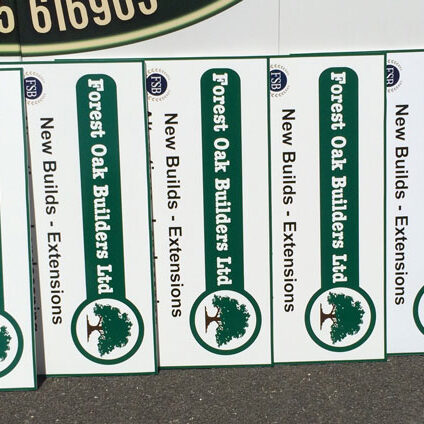 New Forest Oak Builders Trade Signs New Forest Oak Builders Trade Signs
